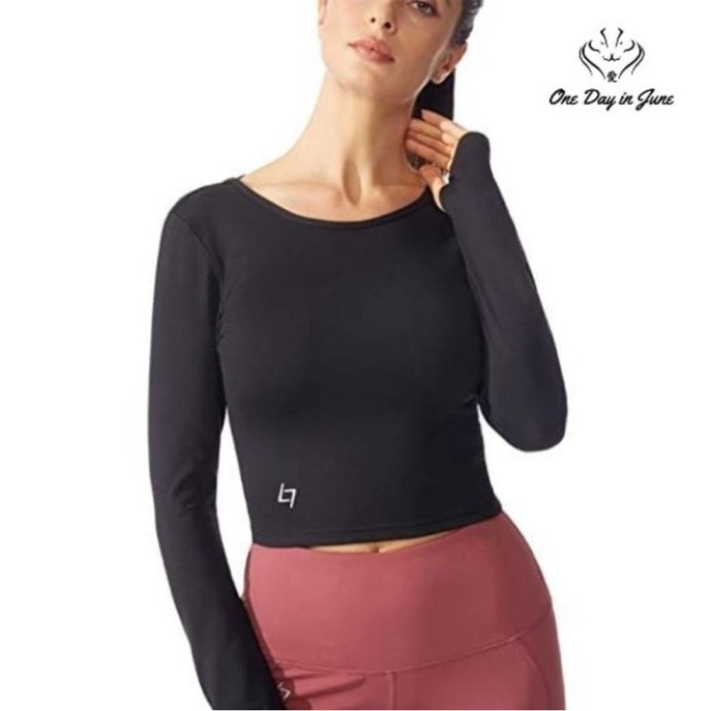 NWOT Fittin Crossback Yoga Crop Top size L